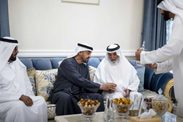 رئيس الدولة يقدم واجب العزاء في وفاة حمد الهاملي