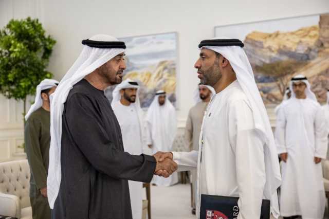 رئيس الدولة يستقبل البروفيسور حميد الشامسي