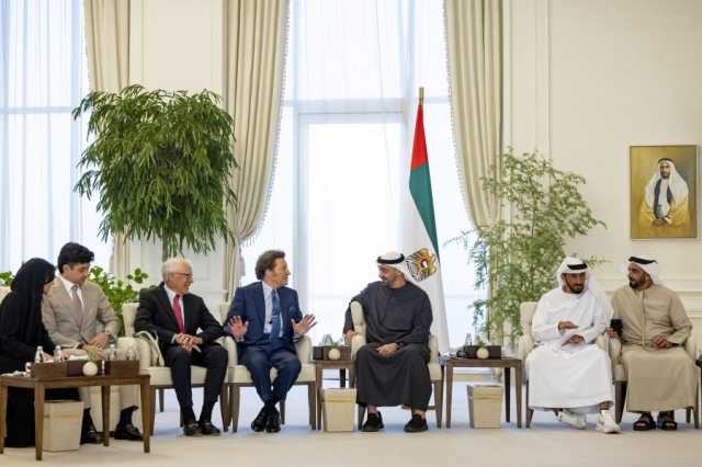 ‏رئيس الدولة يستقبل عدداً من المشاركين في المؤتمر العالمي للحفاظ على الطبيعة 2025