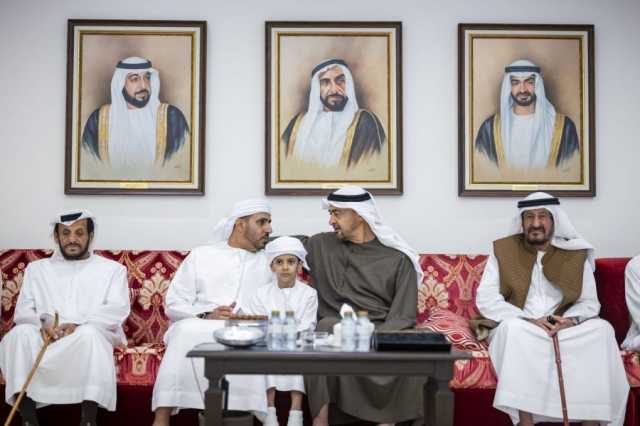 رئيس الدولة يعزي في وفاة والدة عوض سعيد الأحبابي