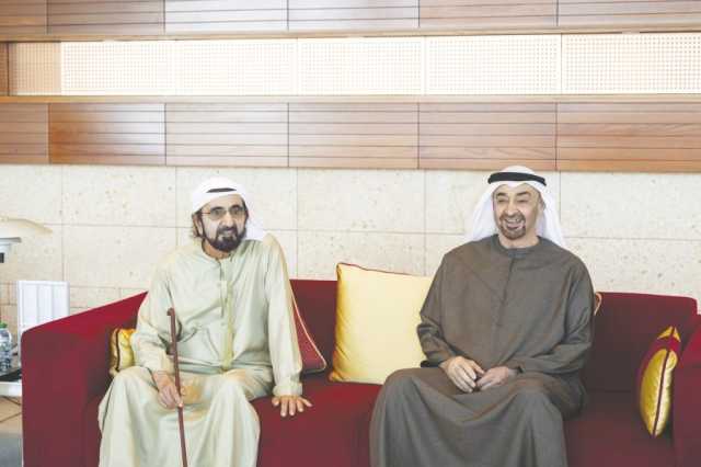 رئيس الدولة يلتقي محمد بن راشد ويتبادلان الأحاديث الأخوية الودية