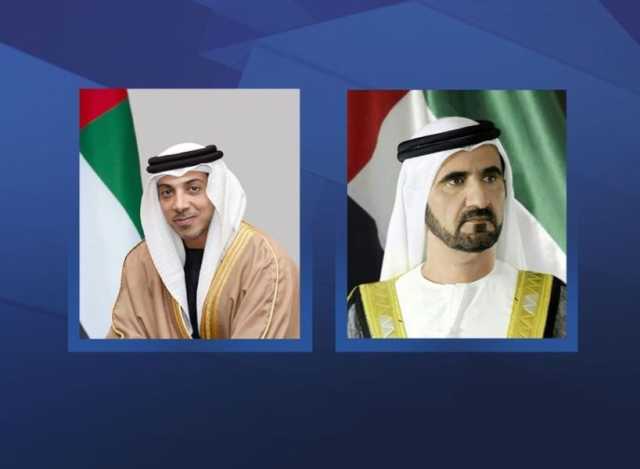 محمد بن راشد ومنصور بن زايد يهنئان رئيس وزراء تايلاند بمرور 50 عاماً على العلاقات الدبلوماسية