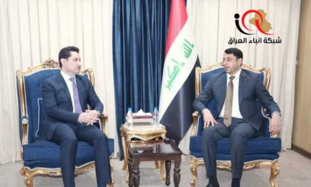 نائب رئيس مجلس النواب شاخوان عبدالله يبحث مع الأمين العام لمجلس الوزراء حميد الغزي تعزيز التعاون والمحافظة على المؤسسات الدستورية وتطوير ادائها