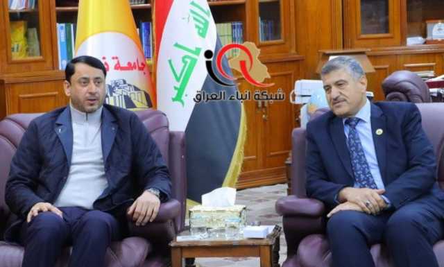 في اطار جولاته التفقيدية للمشاريع المنجزه في محافظه ذي قار وللصروح العلمية والاكاديمية .. معالي الامين العام الدكتور حميد الغزي يزور جامعة ذي قار ويؤكد على ضرورة تطويرها وشمولها بعدة مشاريع مهمة.
