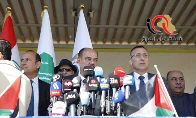 نقابة الصحفيين العراقيين تنظم وقفة تضامنية مع الصحفيين الفلسطينيين في اليوم العالمي للتضامن معهم .