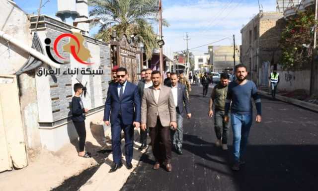 للوقوف على آخر الأعمال لـ فريق الجهد الخدمي والهندسي الحكومي في ميسان