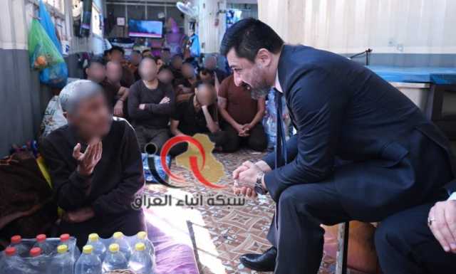 وزير العدل د.خالد شواني يجري زيارة ميدانية الى الأقسام السجنية الرصافات في مقر دائرة الاصلاح العراقية