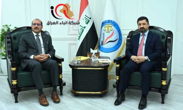 وزير العدل د.خالد شواني يستقبل السفير الباكستاني ويوعز بأفتتاح ملاحظيتي التسجيل العقاري في شط العرب وابي الخصيب