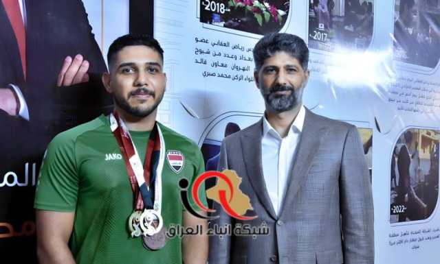 بطل عراقي ينسحب من بطولة العالم المؤهلة لأولمبياد باريس رفضا لمواجهة سباح صهيوني ويحظى بتكريم شعبي ورسمي