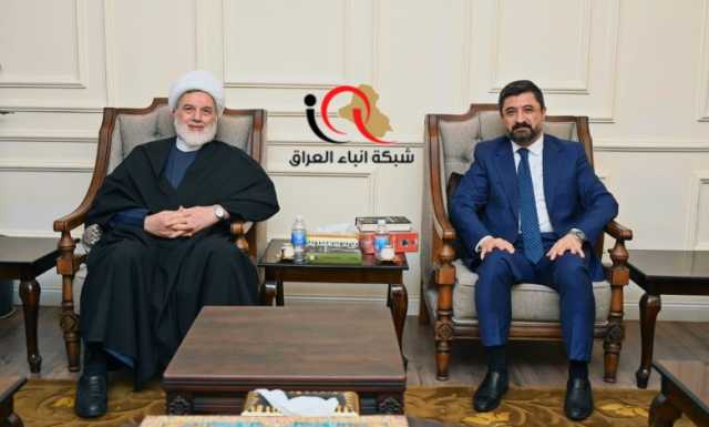 في امسية رمضانية وزير العدل الدكتور خالد شواني يستقبل رئيس المجلس الأعلى الإسلامي سماحة الشيخ الدكتور همام حمودي