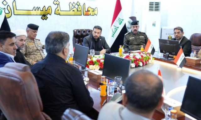 محافظ ميسان يترأس اجتماعاً أمنياً وخدمياً لمناقشة خطة زيارة الأربعين
