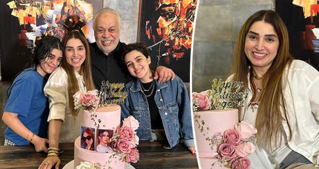 فيديو وصور – روجينا تحتفل بعيد ميلادها مع عائلتها