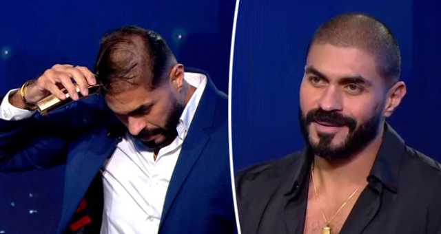 فيديو مؤثر.. خالد سليم يحلق شعره على الهواء تضامناً مع والدته المصابة بالسرطان