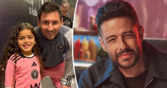 محمد حماقي ينشر صورة ابنته مع ميسي.. ويعلّق