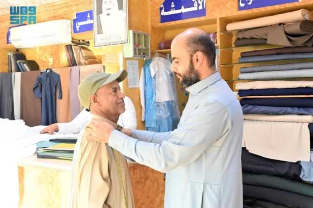 صور| ثوب العيد ينعش محلات الخياطة في جازان