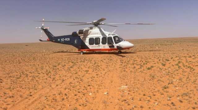 الإسعاف الجوي ينقذ حياة مقيم من حادث في منطقة صحراوية بالجوف