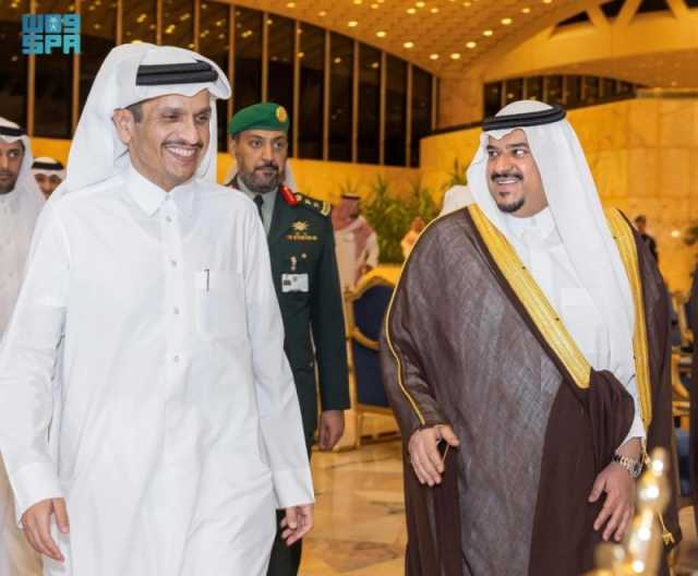 رئيس مجلس الوزراء القطري يغادر الرياض