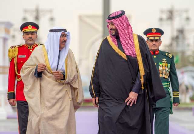 ولي العهد يستعرض أوجه العلاقات الأخوية التاريخية مع أمير دولة الكويت