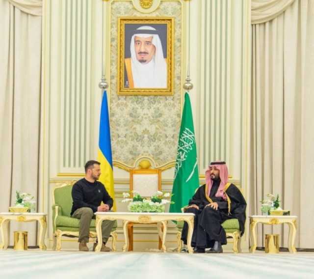 تفاصيل مباحثات ولي العهد مع الرئيس الأوكراني