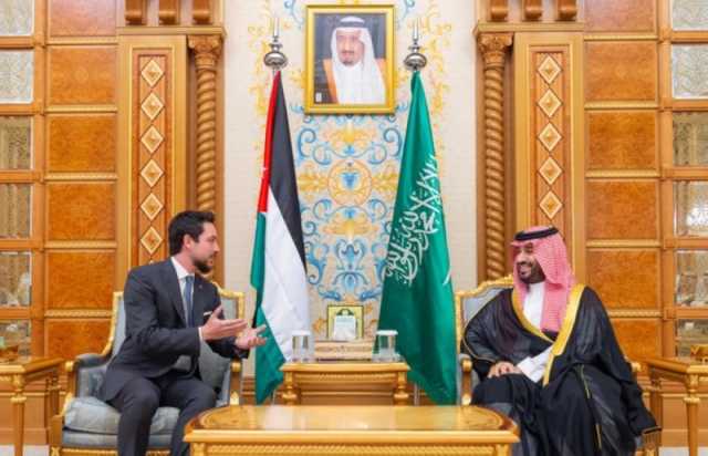 ولي العهد يلتقي ولي عهد الأردن