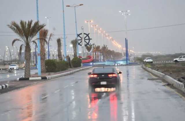 أمطار غزيرة على منطقة الباحة