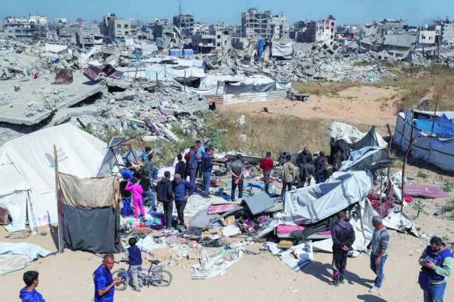 إستشهاد نحو 23 فلسطينيا في قصف إسرائيلي استهدف خيام نازحين جنوب وشمال غزة