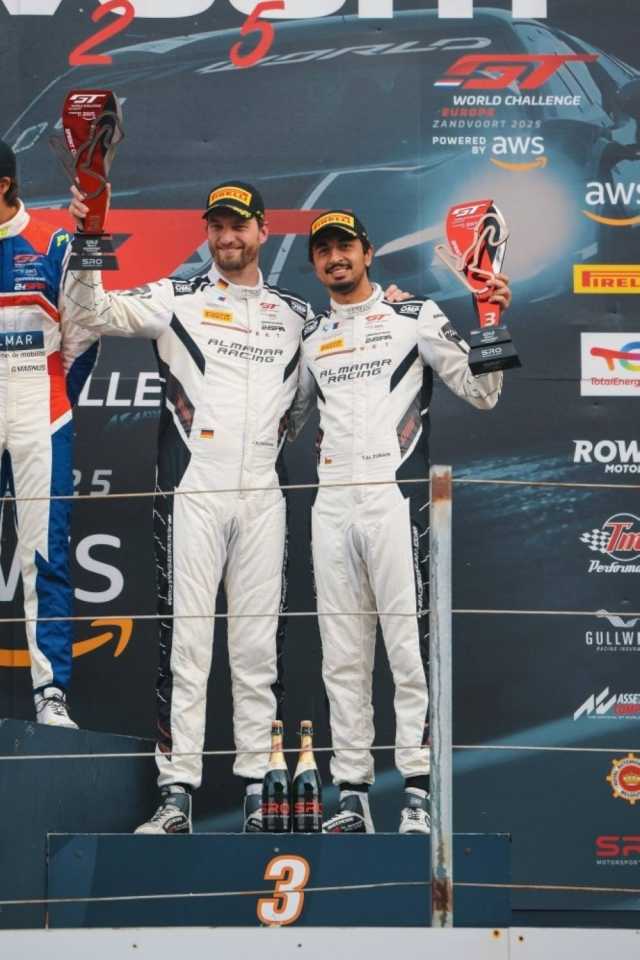 الفيصل الزبير يحصد المركز الثالث في حلبة زاندفورت الهولندية
