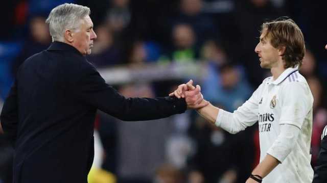 الريال يودع مودريتش وأنشيلوتي