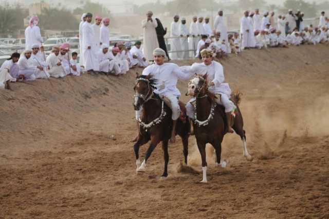 عروض رياضية وتراثية بمهرجان عرضة الخيل والهجن ببدية
