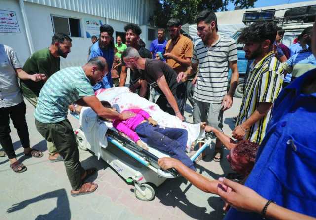 استشهاد عشرات الفلسطينيبن في قصفٍ لجيش الاحتلال الإسرائيلي على غزة
