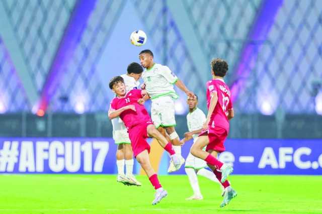 أحمر الناشئين في المستوى الأول قبل قرعة تصفيات كأس آسيا