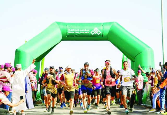 تنافس كبير في سباق جري واستكشاف بالجبل الأخضر
