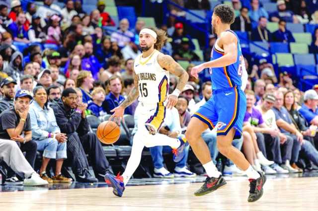 ثاندر يعزّز صدارته للغرب وبيستونز للشرق بدوري السلة الأمريكي