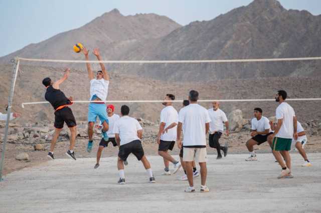 تفاعل كبير في نشاط القافلة الرياضية بصحم