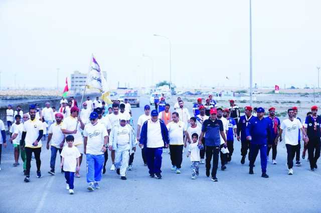 150 مشاركا في فعالية خطوة رياضية بصحم