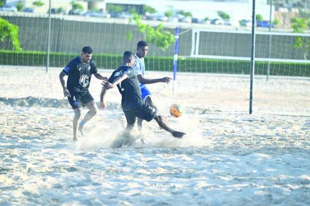 3 لقاءات مثيرة في دوري الشواطئ لكرة القدم