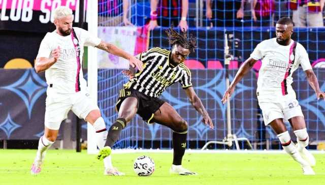 ميلان يدافع عن صدارته أمام يوفنتوس في الدوري الايطالي