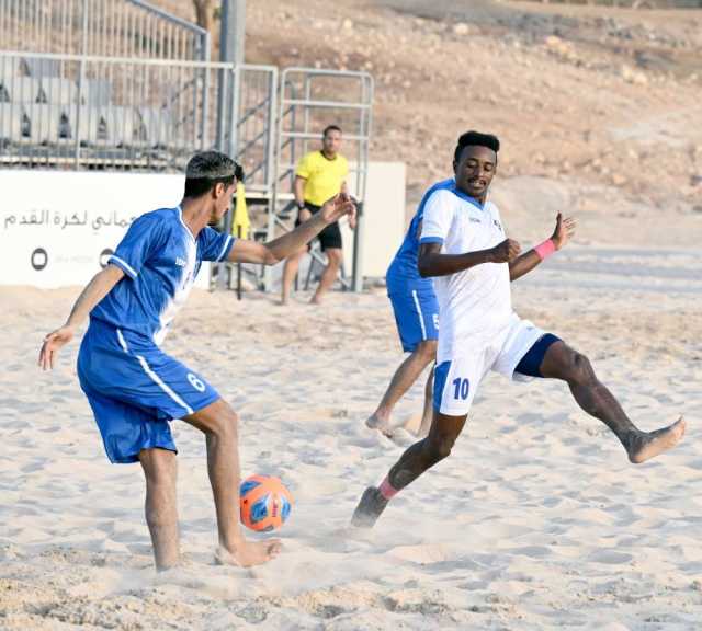 3 لقاءات تنافسية في الأسبوع التاسع لدوري قدم الشواطئ
