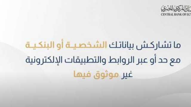 البنك المركزي يوجه تحذيرات للمواطنين لتجنب مخاطر الاحتيال والسرقة الإلكترونية
