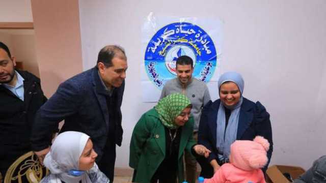 كشف طبي لـ1175 حالة بالمجان في قافلة لجامعة كفر الشيخ بقرية «دفرية»
