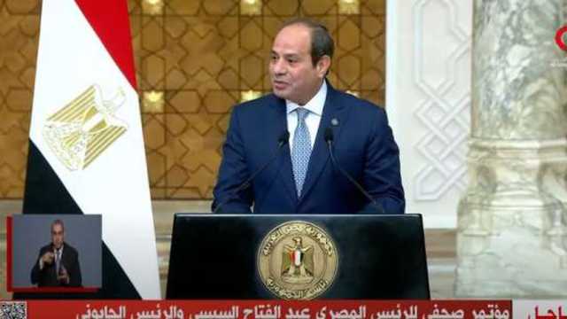 الرئيس السيسي: تبادلت الرؤى مع نظيري الجابوني في مختلف القضايا الإقليمية