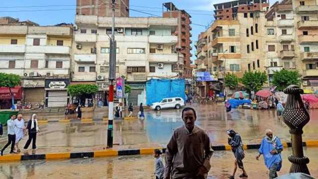 سقوط أمطار متوسطة على كفر الشيخ.. واستقرار حركة الملاحة والصيد