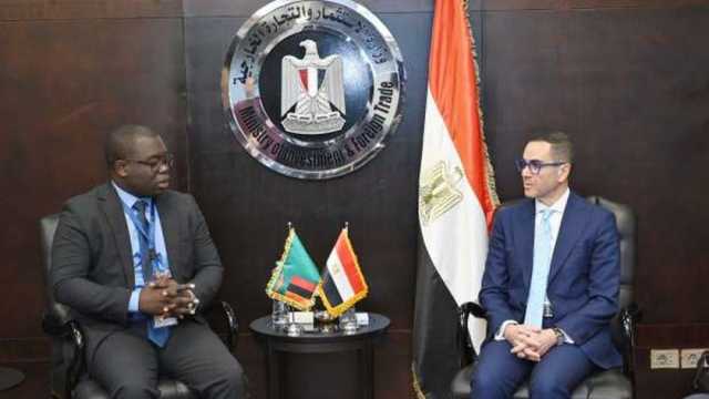 وزير الاستثمار يبحث مع وزير التجارة الزامبي تعزيز العلاقات الاقتصادية