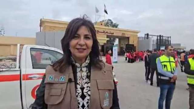 نبيلة مكرم: قافلة التحالف الوطني قدمت 3 آلاف طن مساعدات للشعب الفلسطيني