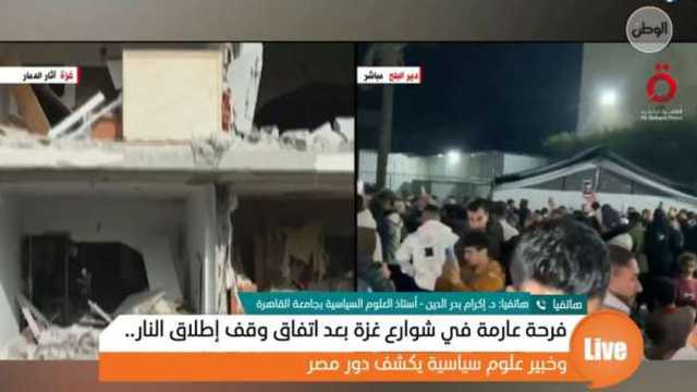 أستاذ علوم سياسية: مصر لعبت دورا كبيرا في التوصل لاتفاق وقف إطلاق النار بغزة