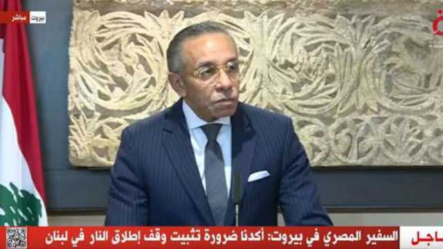 سفير مصر في بيروت: يجب انتخاب رئيس للدولة اللبنانية بأسرع وقت ممكن