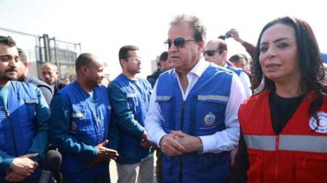 وزير الصحة يتفقد الحجر الصحي بمعبر رفح.. ويؤكد على توافر الخدمات الطبية للوافدين