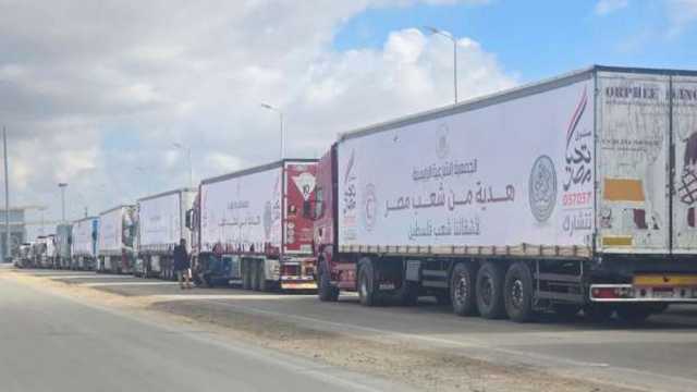 مسؤولون لـ«الوزراء»: مرور شاحنات المساعدات إلى فلسطين دون مقابل دعما للأشقاء