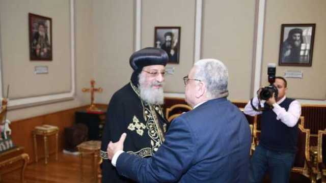 رئيس مجلس الدولة يشيد بالدور المحوري للكنيسة المصرية في تعزيز وحدة الصف الوطني