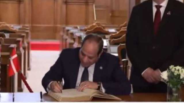 السيسي: نتطلع لمواصلة تعزيز التعاون مع الدنمارك على المستوى البرلماني